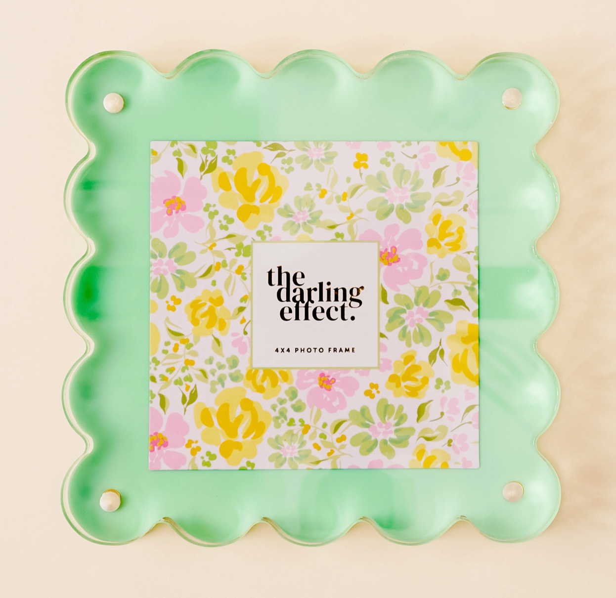 Square Scalloped Acrylic Frame