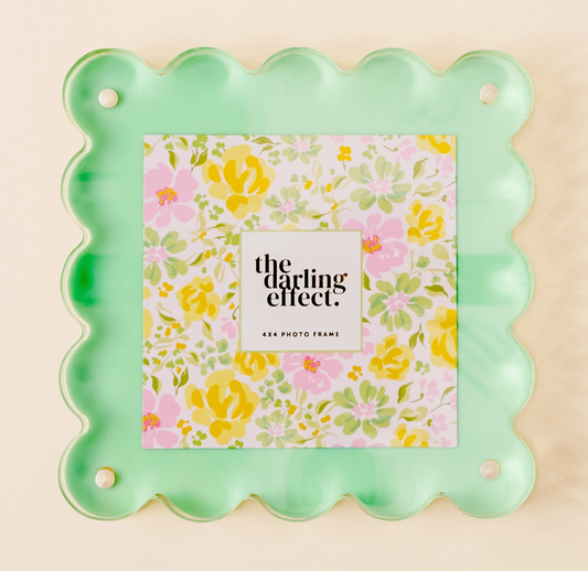 Square Scalloped Acrylic Frame