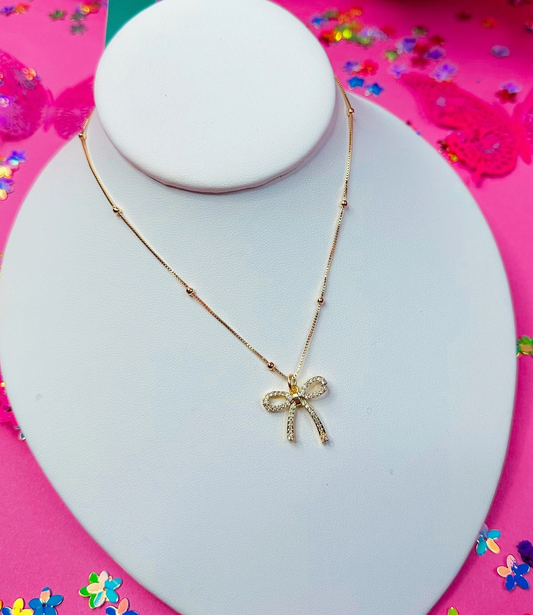 Isabella Bow Necklace
