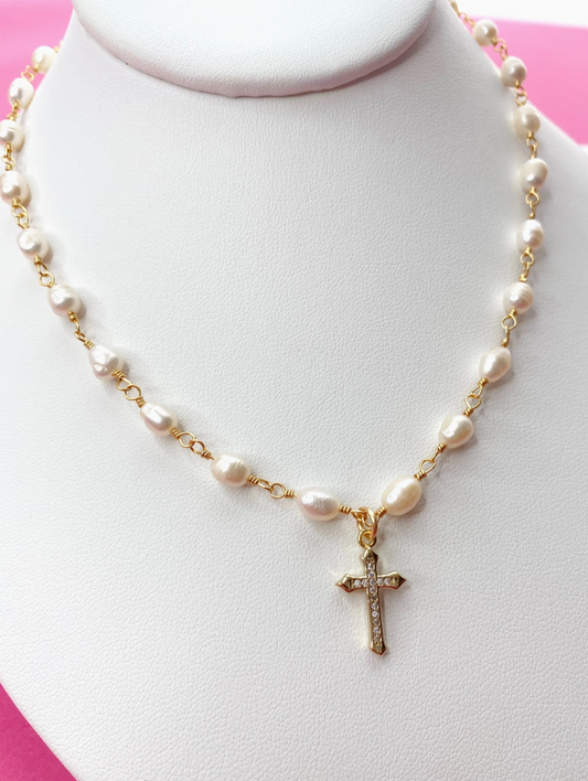 Jacee Cross Necklace