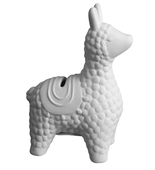 Ceramic Fluffy Llama Bank