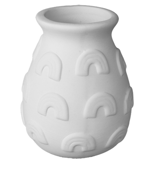 Ceramic Rainbow Charm Vase