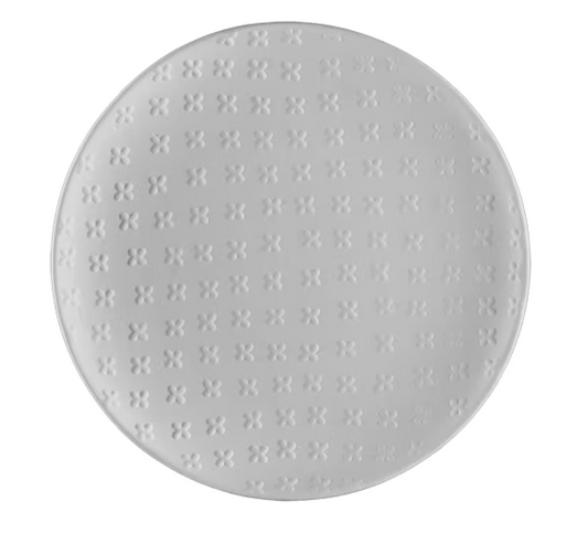 Ceramic Cross Stitch Salad Plate