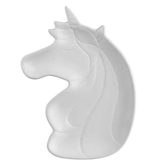 Ceramic Shimmer Unicorn Plate