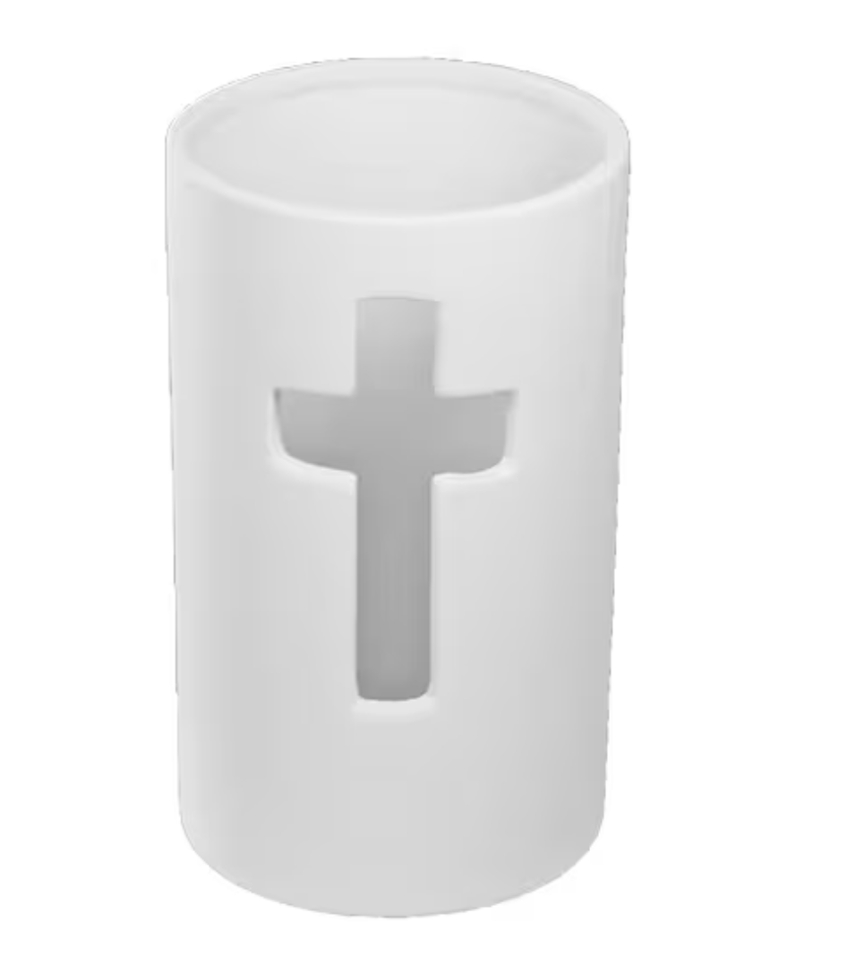 Ceramic Cross Votive