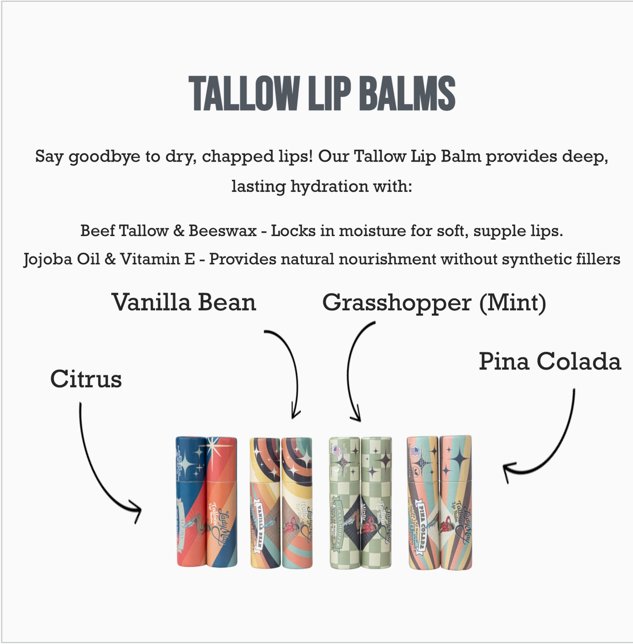 Lady May Tallow Lip Balm