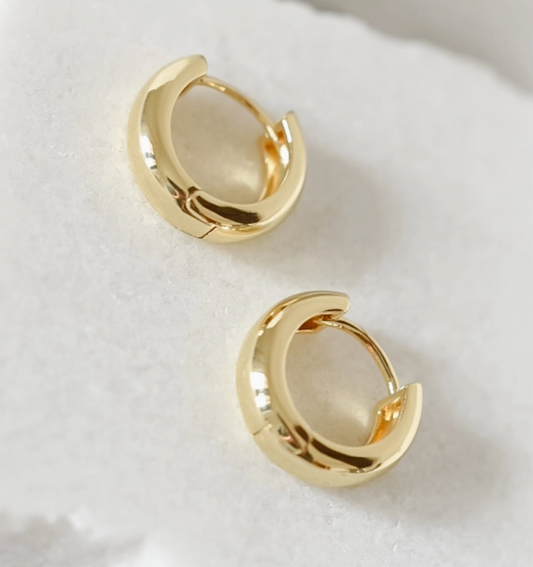 Saranne Gold Plated Chunky Hoops