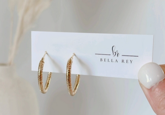 The Abbey 18k Gold Plated Hoop Earrings