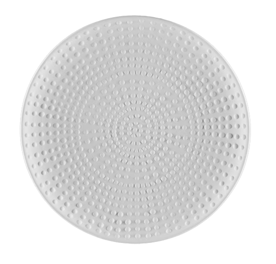 Ceramic Stoneware Pointillistic Salad Plate