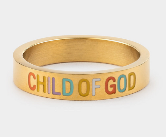 Gold Child of God Ring