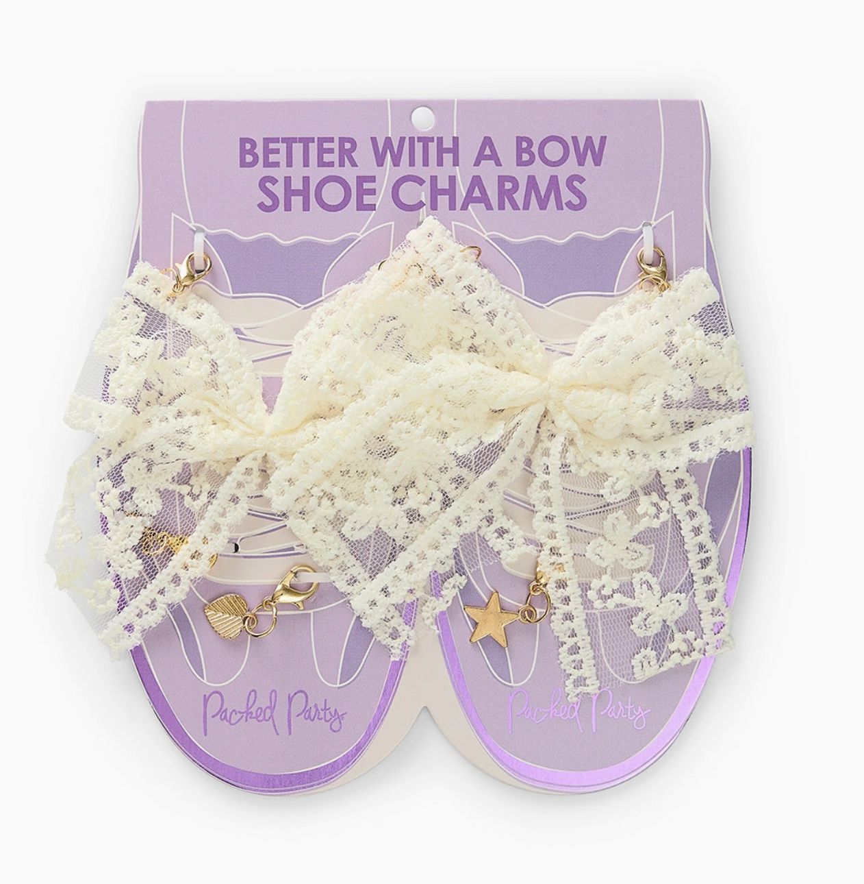 Better With A Bow Shoe Charms