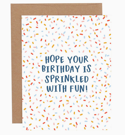 Sprinkled Birthday Greeting Card