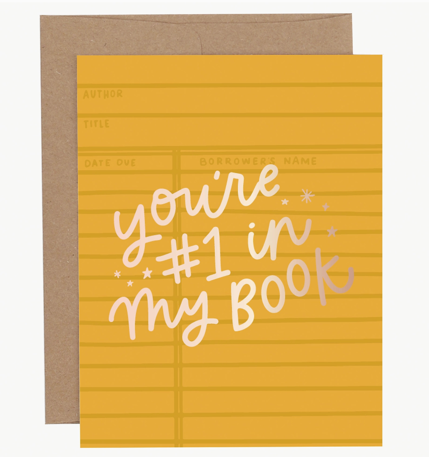 Number One in My Book Greeting Card
