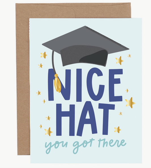 Nice Hat Graduation Greeting Card