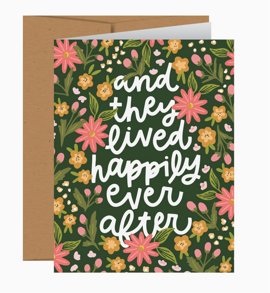 Happily Ever After Wedding Greeting Card