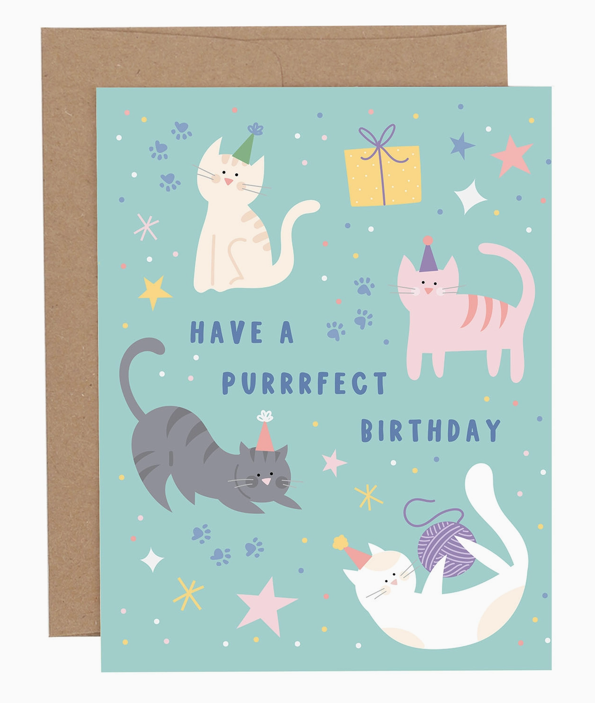 Have A Purrrfect Birthday Greeting Card