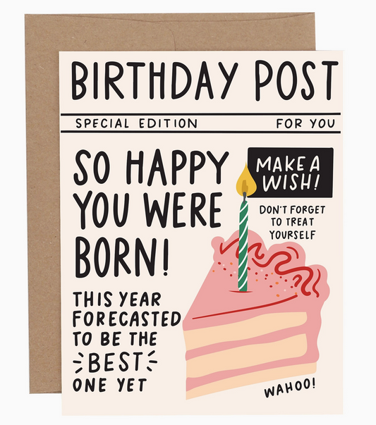 Birthday Post Greeting Card