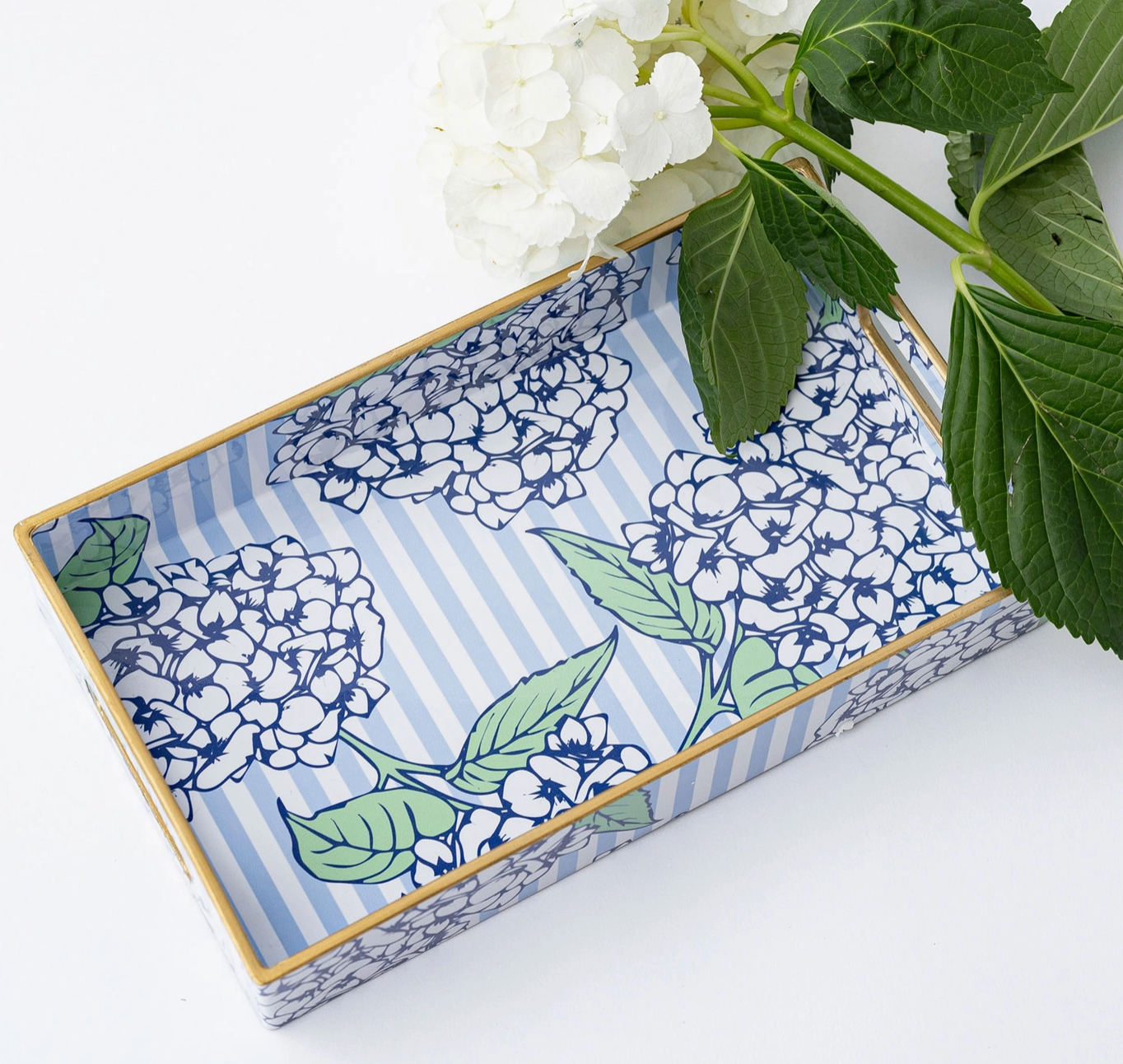 Hydrangea Stem Vanity Tray