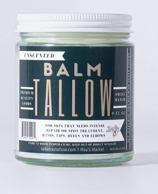Unscented Grass-Fed Tallow Balm