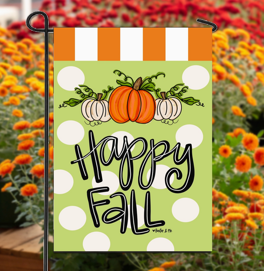 Pumpkins All Around Garden Flag
