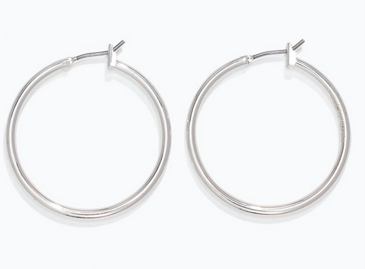 Silver Hoop Earrings