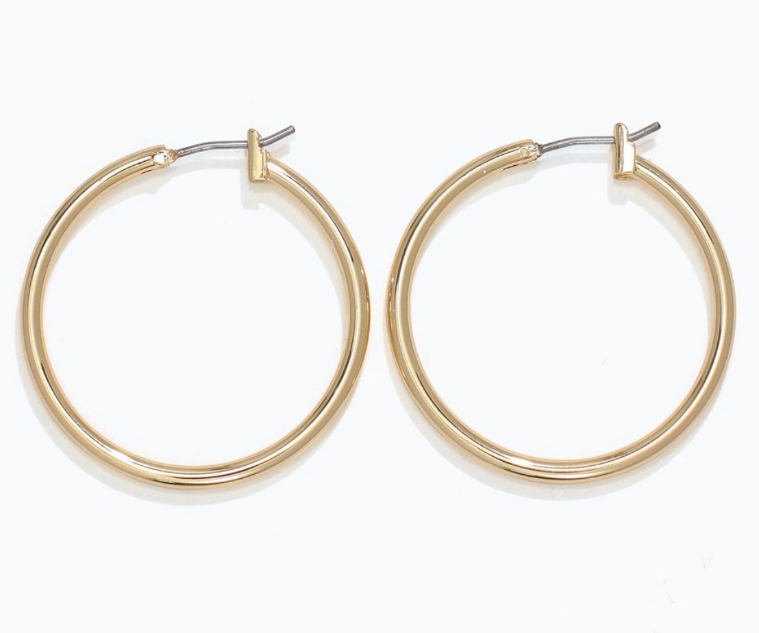 Textured Gold Hoops