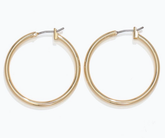 Textured Gold Hoops