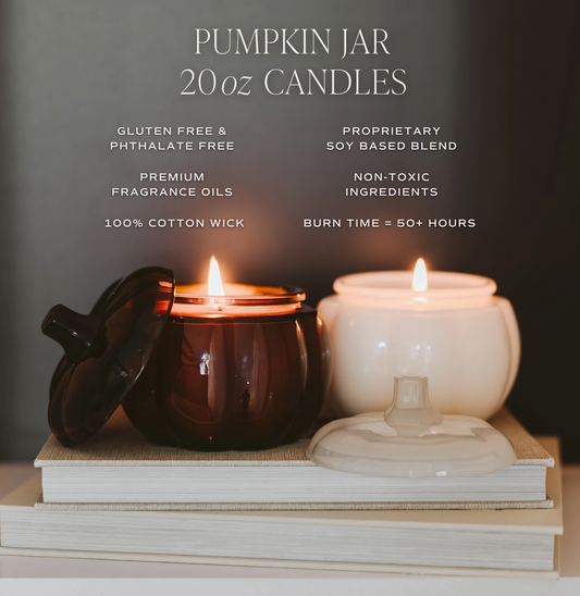 Large Pumpkin Jar Candle