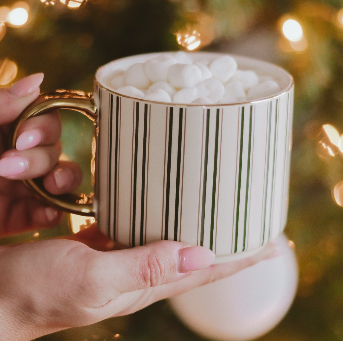 Green Stripe Coffee Mug