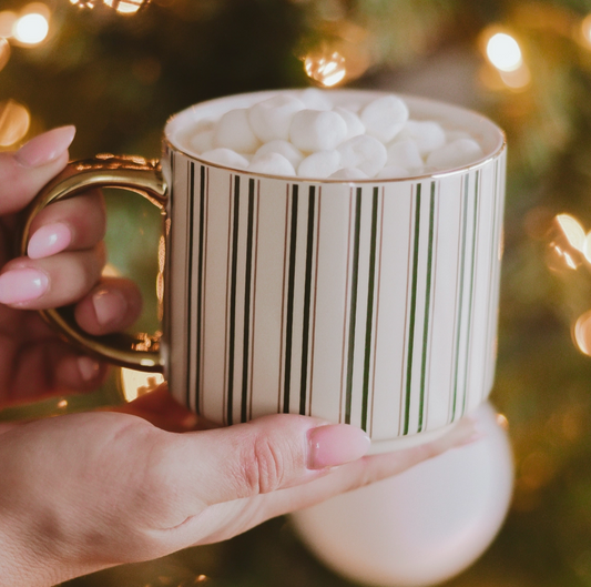 Green Stripe Coffee Mug