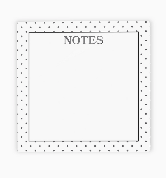 Black Polka Dot Dry Erase Board