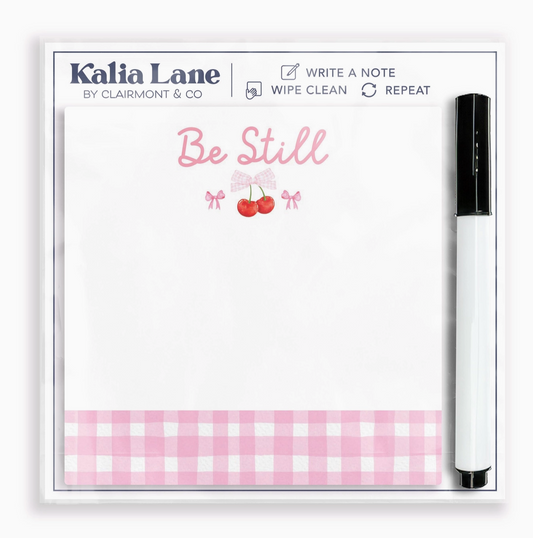 Be Still Cherries Dry Erase Board