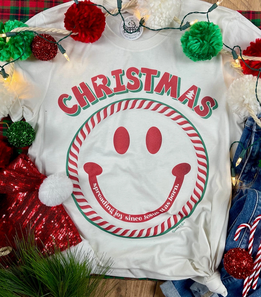 Christmas Smiley Tee