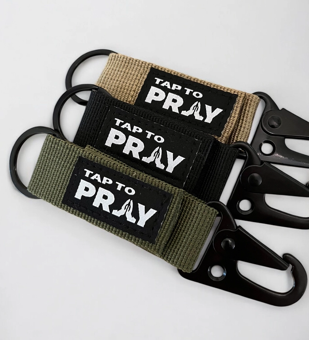 Tap to Pray Tactical Keychain