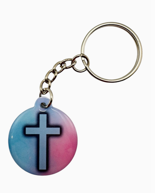 Tap To Pray Prayer Tag Keychain