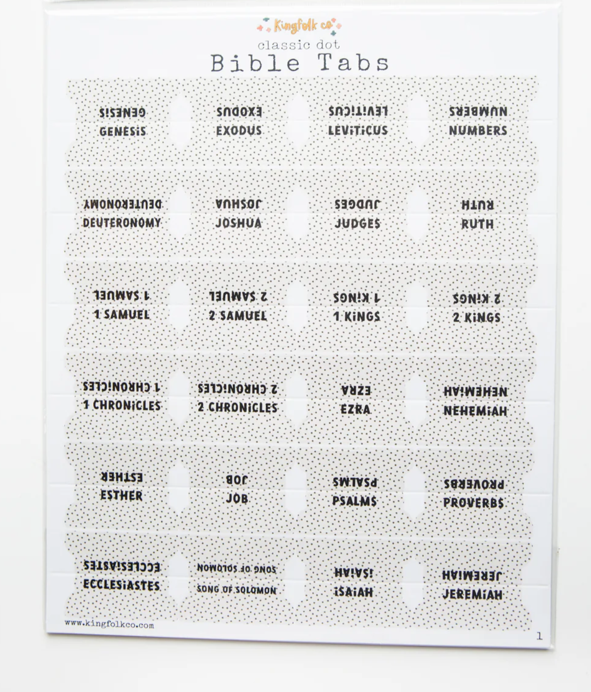 Kingfolk Bible Tabs
