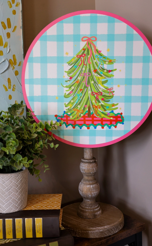 Bow Tree Circle Topper