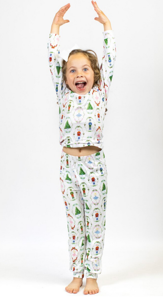 Kids's Nutcracker Waltz Long Sleeve Pajamas