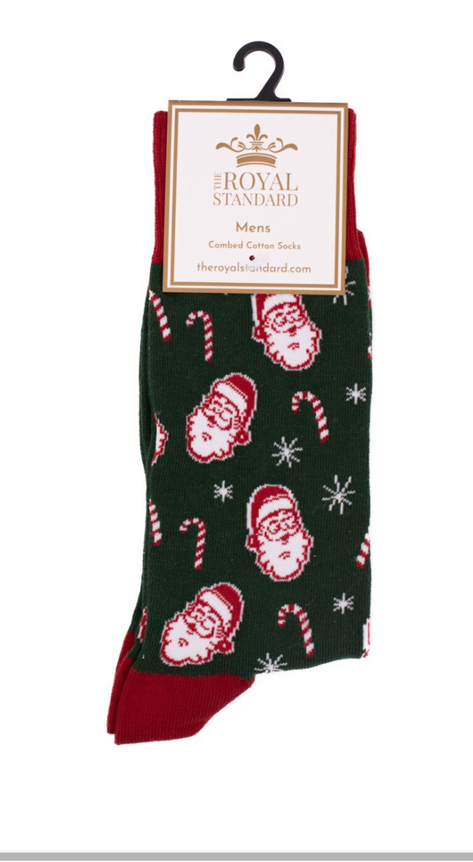 Men's Candy Cane Christmas Socks