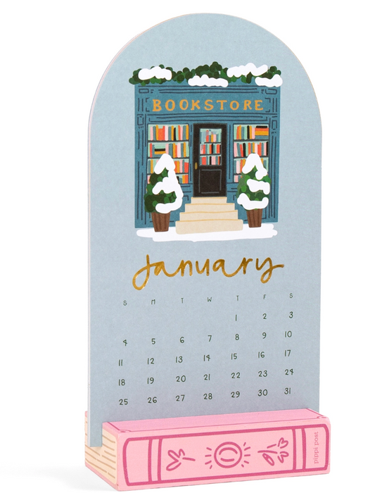 Book Lover's 2026 Mini Desk Calendar