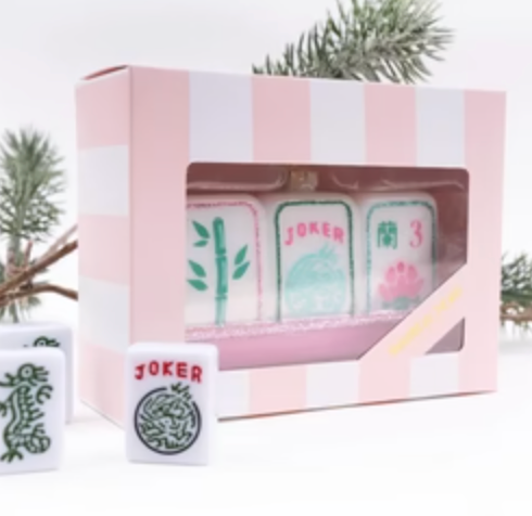 MT Mahjong Tile Glass Ornament