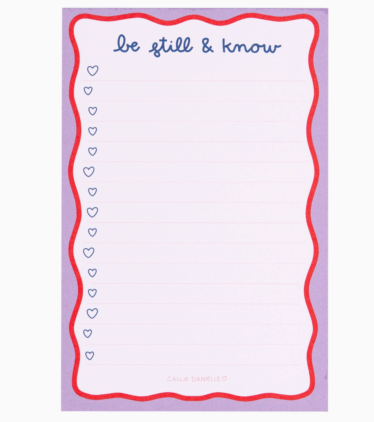 Be Still & Know Notepad