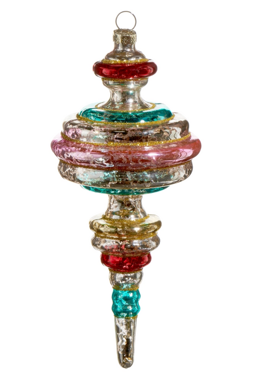 MT Multicolor Vintage Finial Ornament