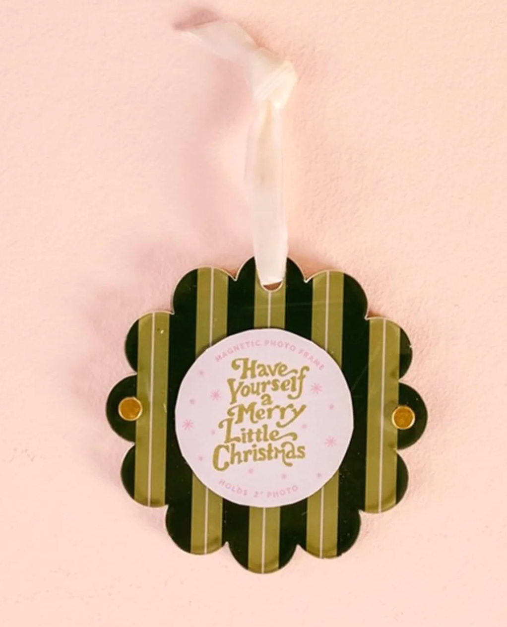 MT Scalloped Acrylic Frame Ornament