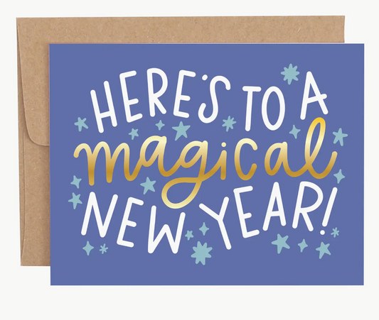Here's To A Magical New Year Greeting Card