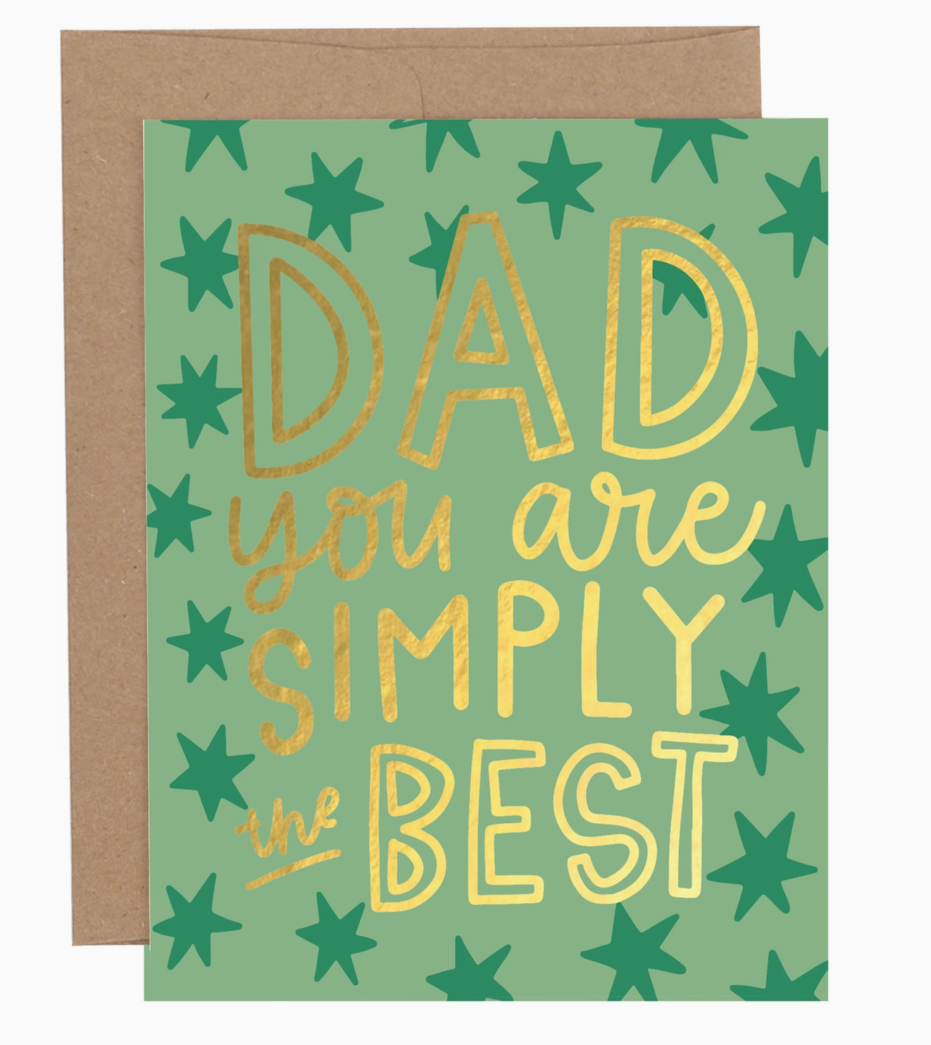 Dad Simply the Best Greeting Card
