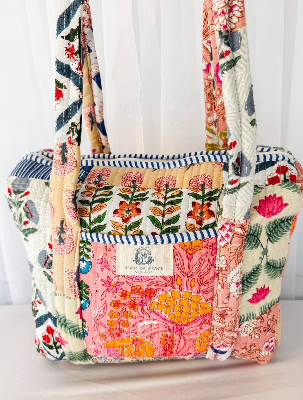 MT Wildflower Patchwork Mini Duffel Bag