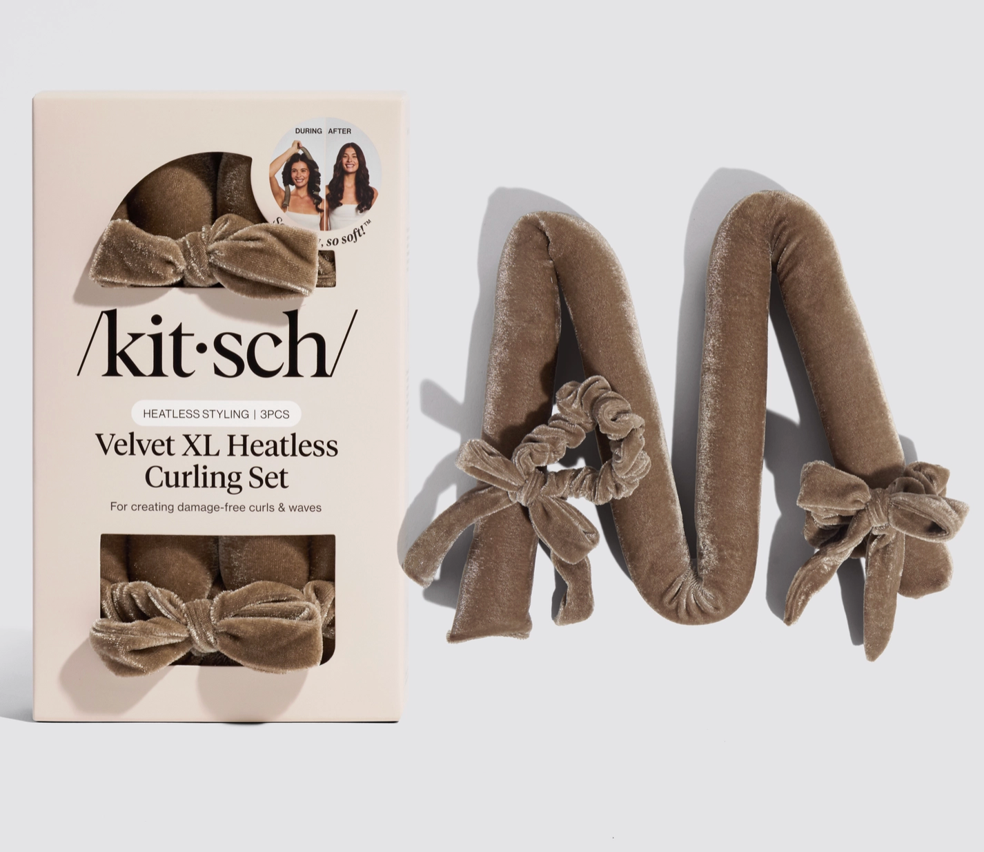 XL Velvet Heatless Curling Set