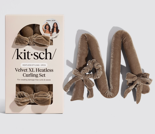 XL Velvet Heatless Curling Set