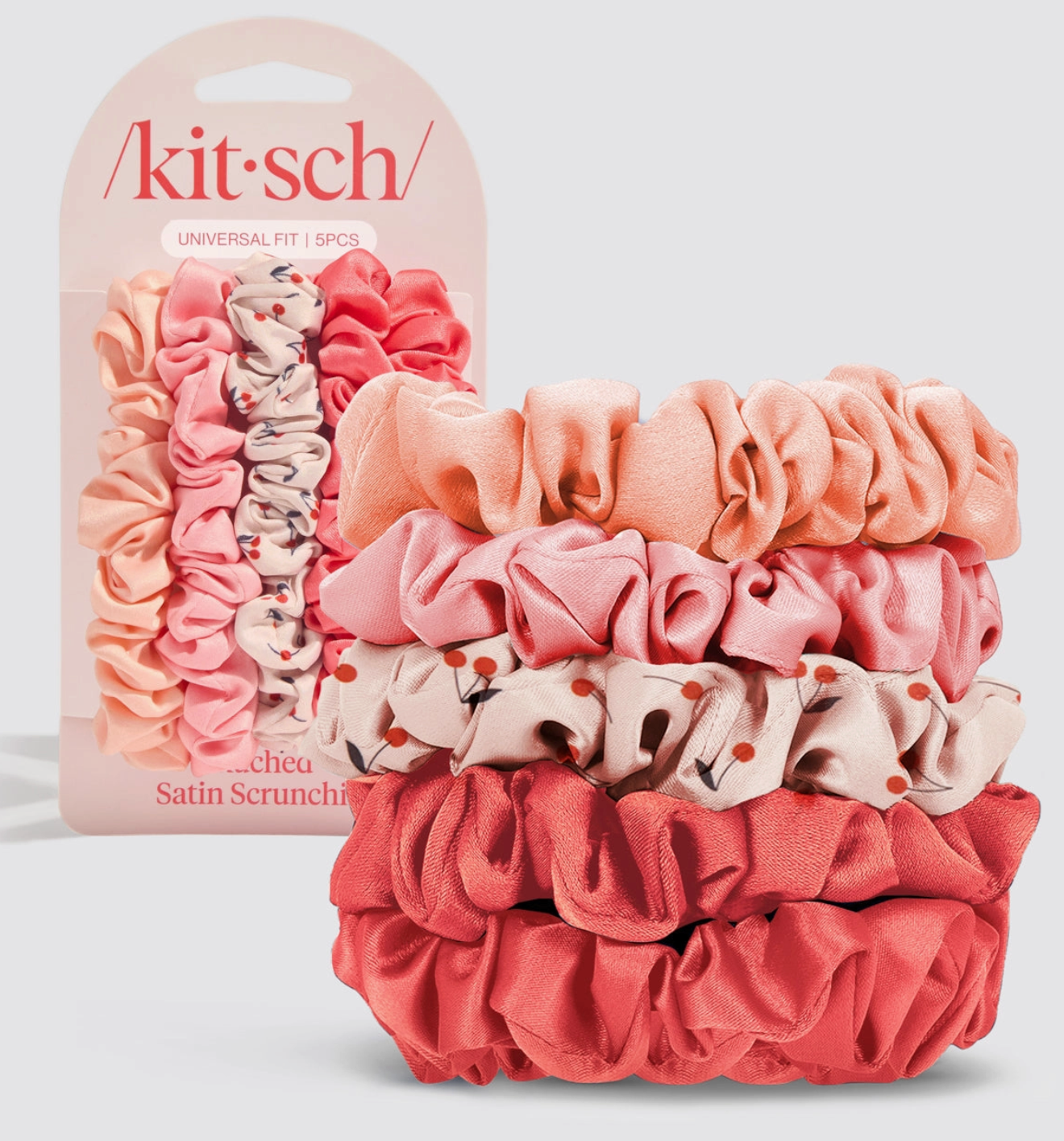 Kitsch Ultra Ruched Satin Scrunchies